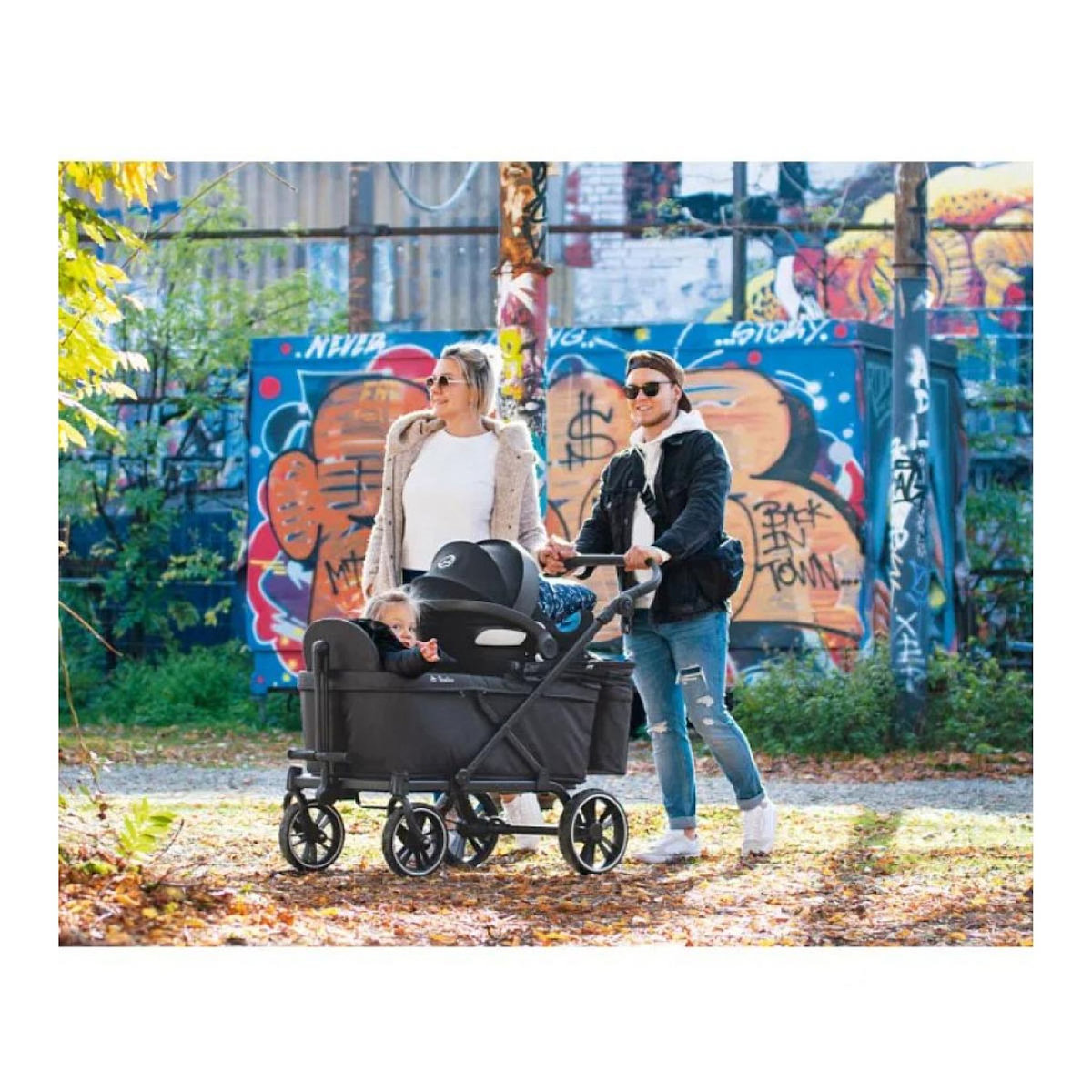 Pinolino Chariot pliant Cruiser Premium noir