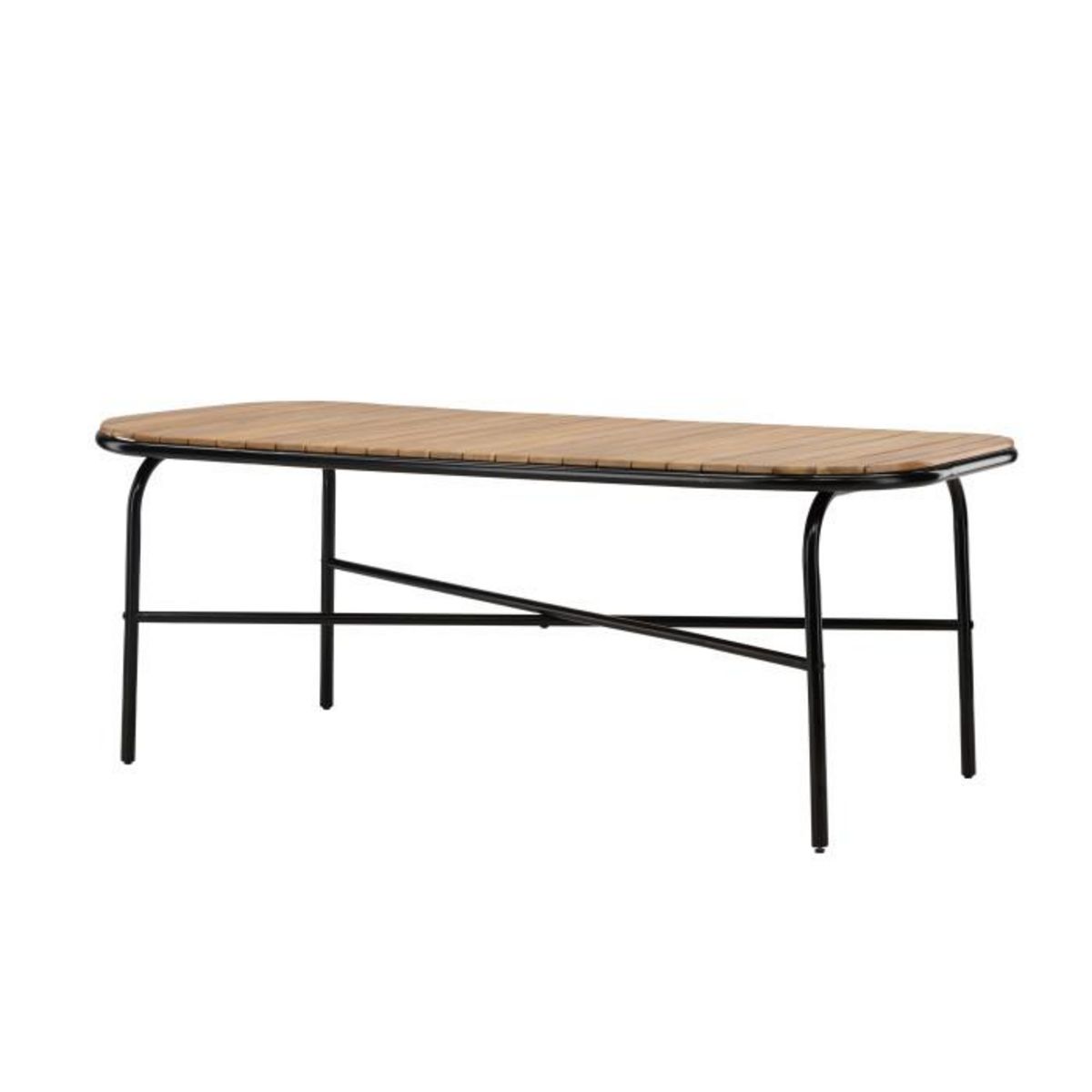 Paris Prix Table de Jardin en Bois  Holmbeck  200cm Naturel