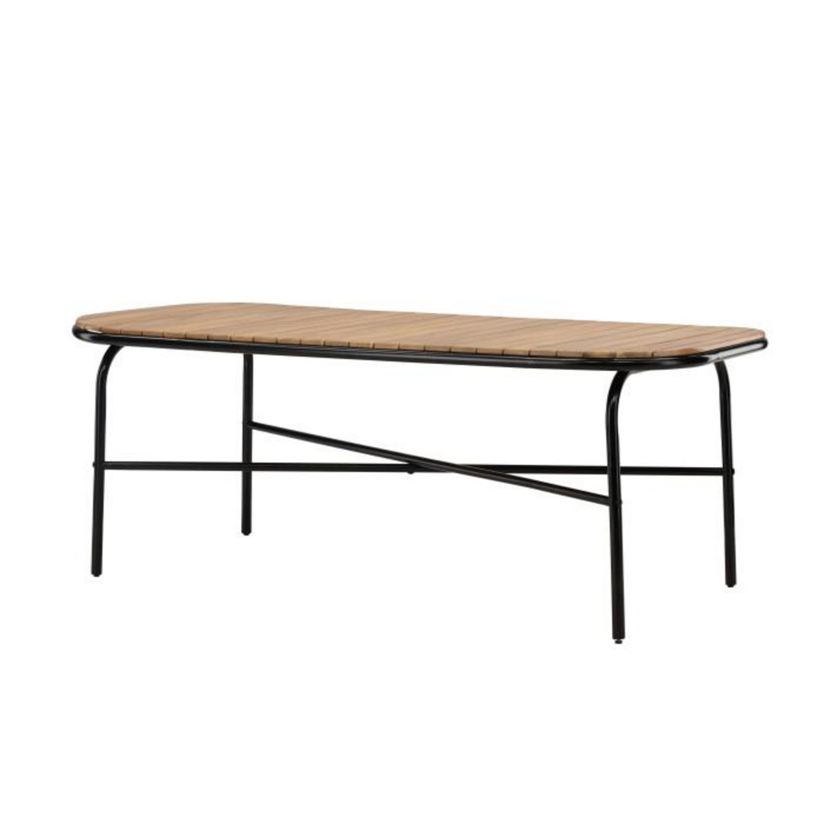 Paris Prix Table de Jardin en Bois  Holmbeck  200cm Naturel