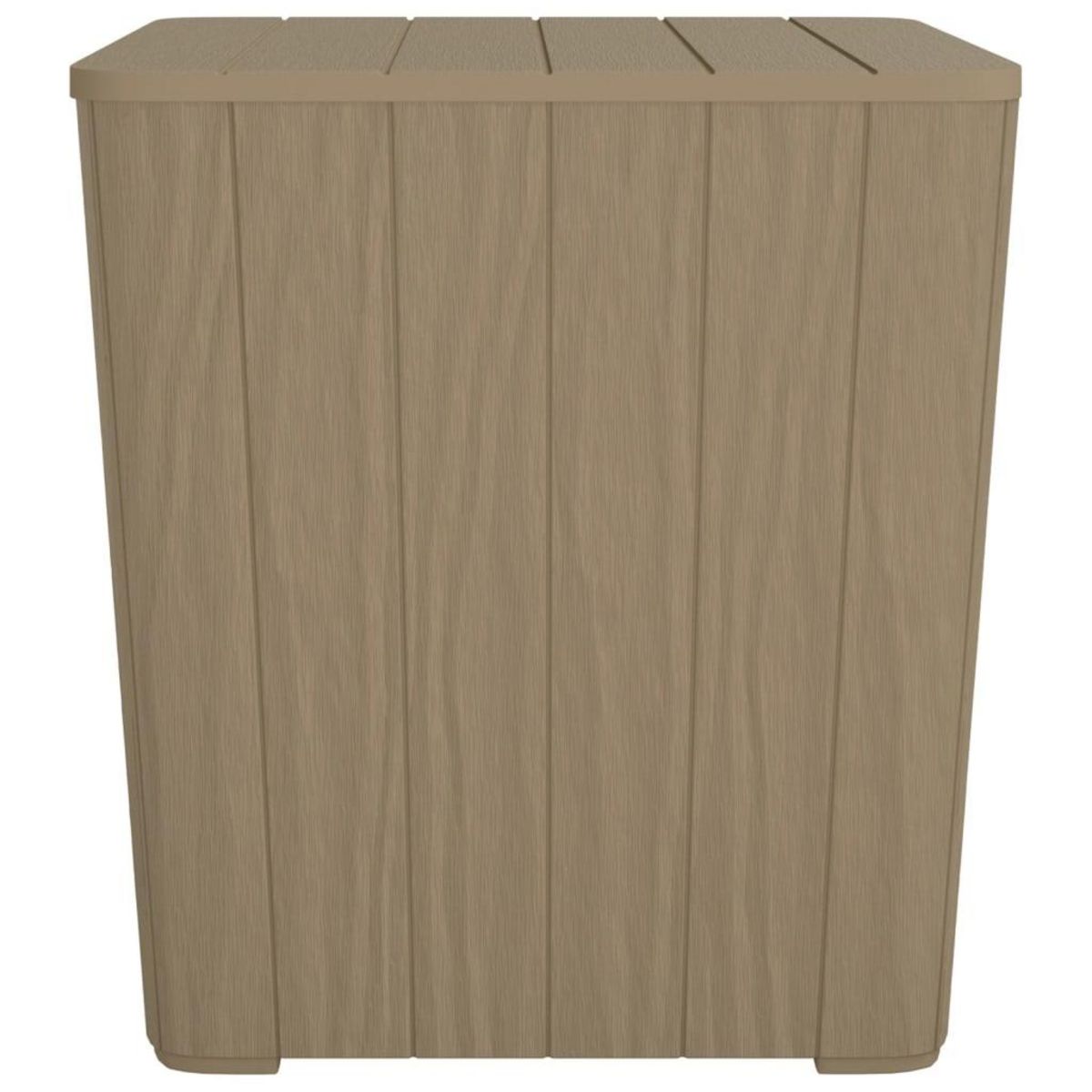 VIDAXL Table de jardin avec couvercle amovible marron polypropylene