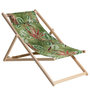 Voir la diapositive 1 : MADISON Madison Chaise de plage en bois Cala 55x90x87 cm vert