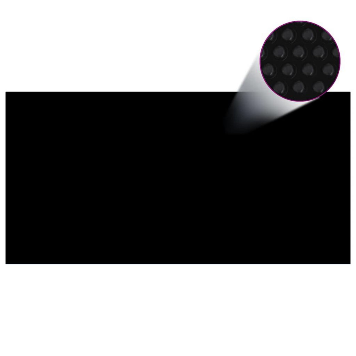 VIDAXL Couverture de piscine rectangulaire 1200x600 cm PE Noir