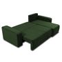 Voir la diapositive 3 : BEST MOBILIER Artemisa - canapé d'angle réversible 4 places - convertible avec coffre - en velours côtelé
