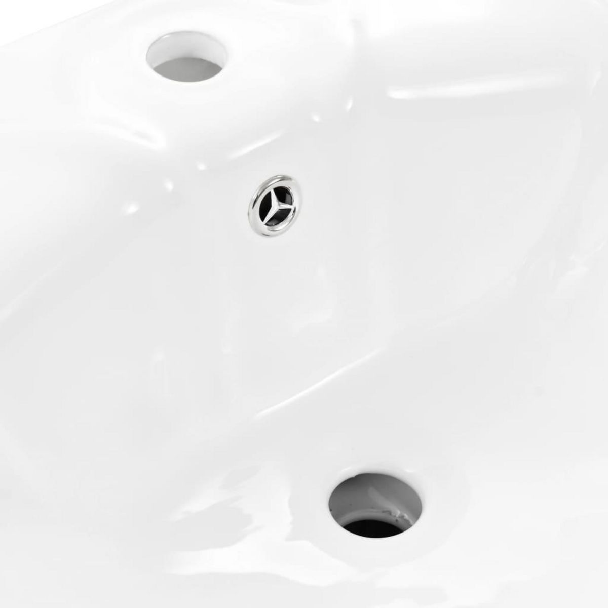 VIDAXL Lavabo autoportant avec socle Ceramique Blanc 580x510x200 mm