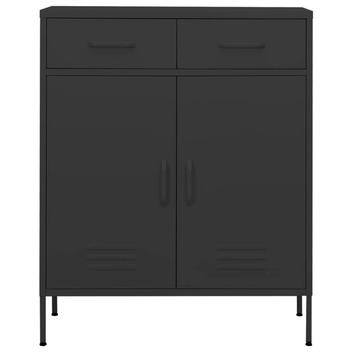 VIDAXL Armoire de rangement Anthracite 80x35x101,5 cm Acier