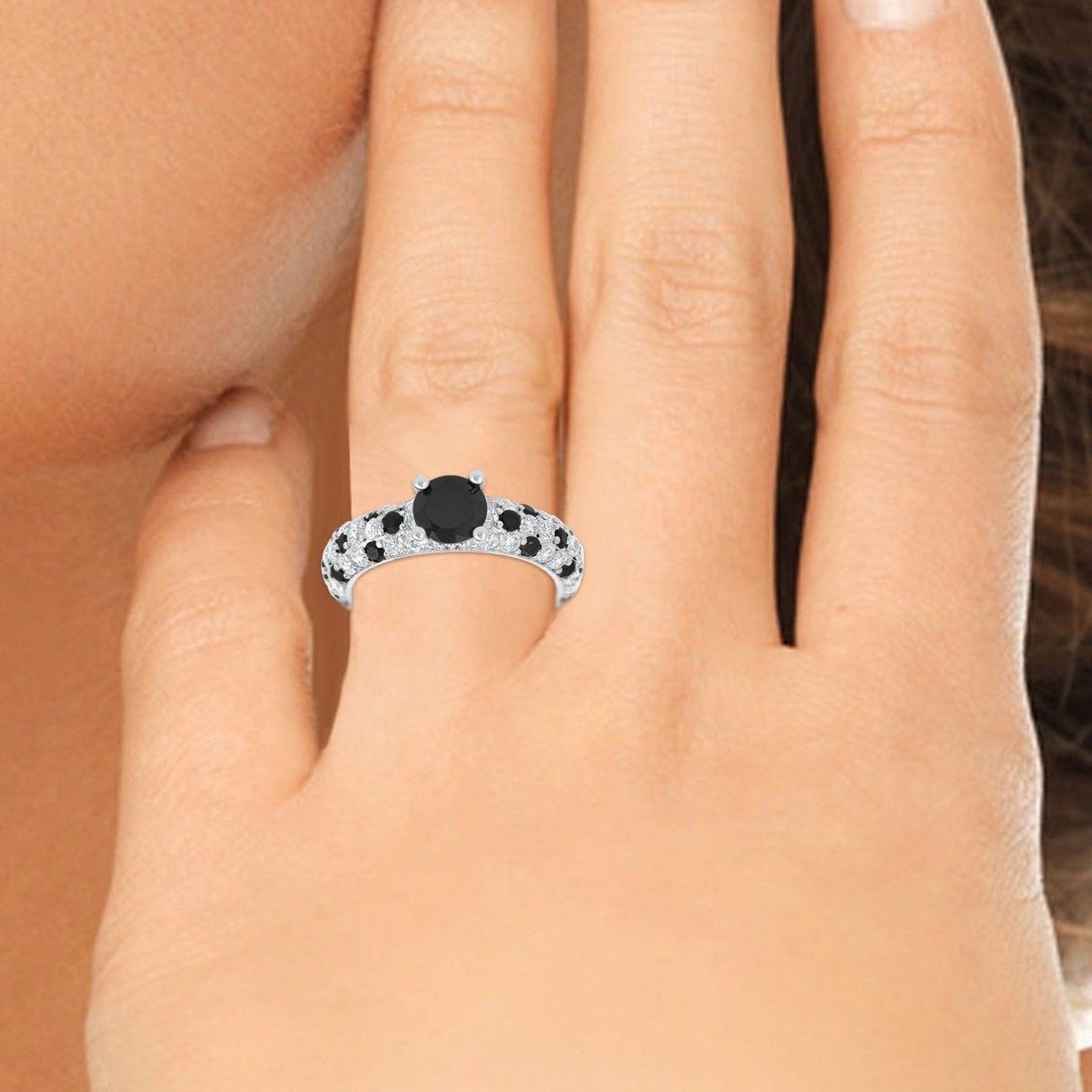 Voir la diapositive 2 : SC CRYSTAL Bague taille 56 SC Crystal ornée de Zirconium