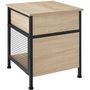Voir la diapositive 3 : tectake Table de chevet Style industriel 45 x 46 x 555 cm
