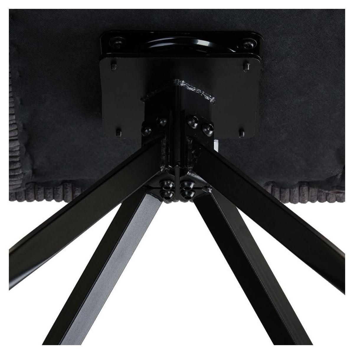 HomeStyle4U Chaise de salle à manger oeuf moderne gris