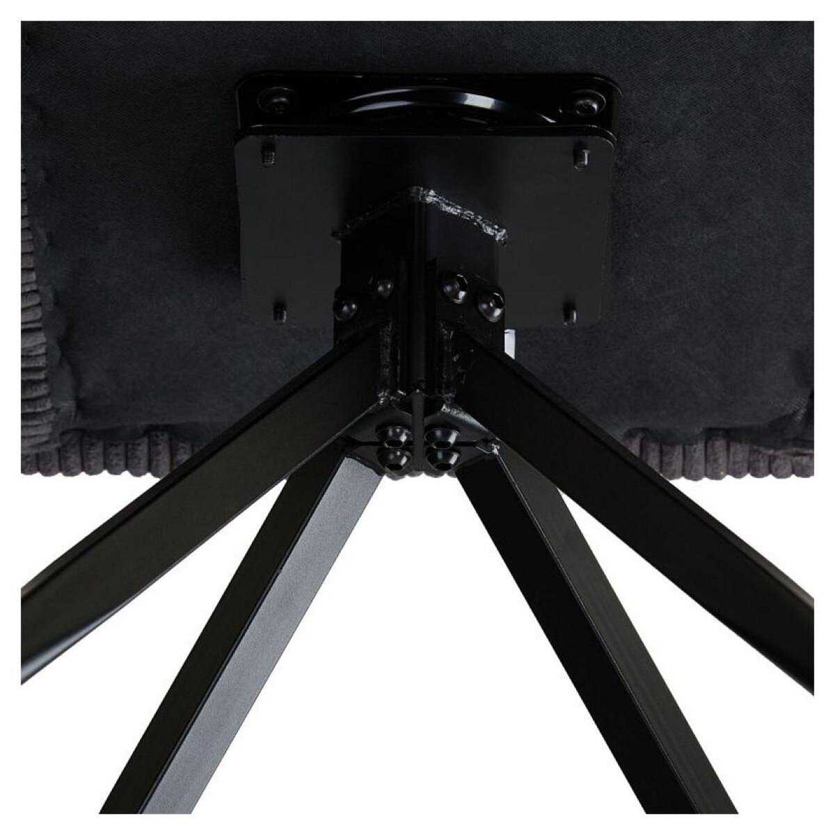 HomeStyle4U Chaise de salle à manger oeuf moderne gris