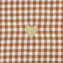 Voir la diapositive 2 : ATMOSPHERA Tablier de Cuisine Vichy  Floral  80cm Marron