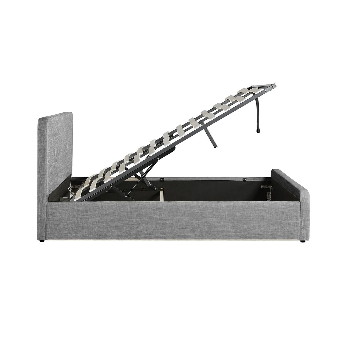 Cadre de lit coffre avec tête de lit capitonnée 160x200 BERGEN