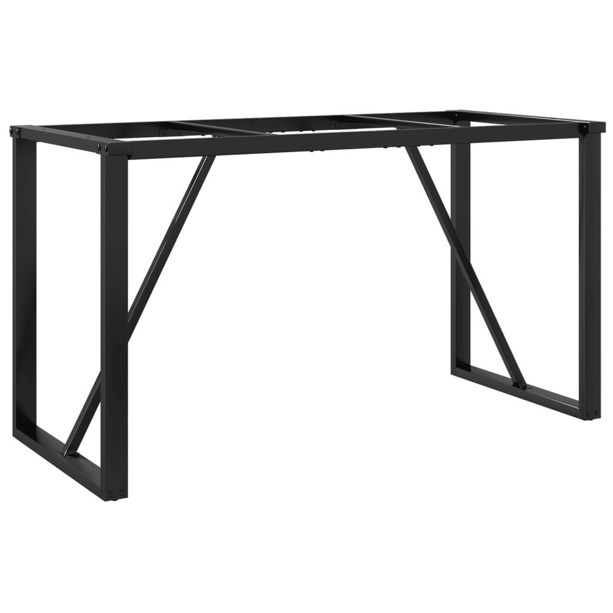 Voir la diapositive 2 : VIDAXL Pieds de table a manger cadre en O 120x60x73 cm acier