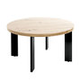 Voir la diapositive 1 : Paris Prix Table Basse Ronde  Tiny  75cm Naturel & Noir