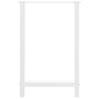 Voir la diapositive 5 : VIDAXL Pieds de table basse blanc 2 pcs 60x(90-91) cm acier