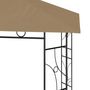 Voir la diapositive 3 : VIDAXL Belvedere 3x3x2,7 m Taupe 160 g/m²