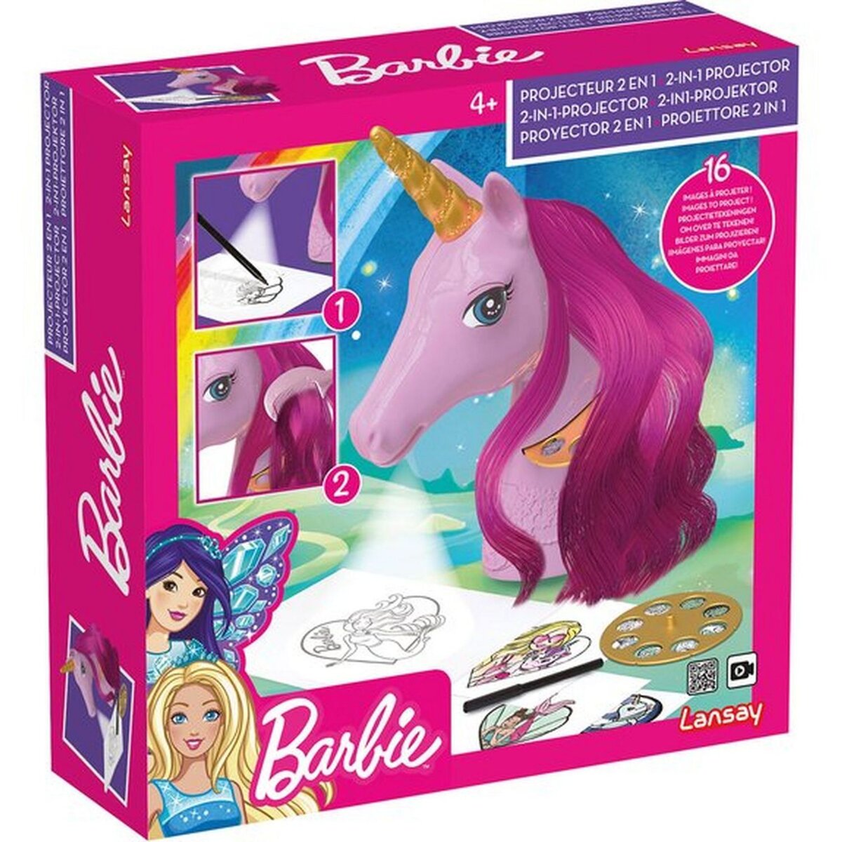 BARBIE Barbie créative - Barbie projecteur 2 en 1