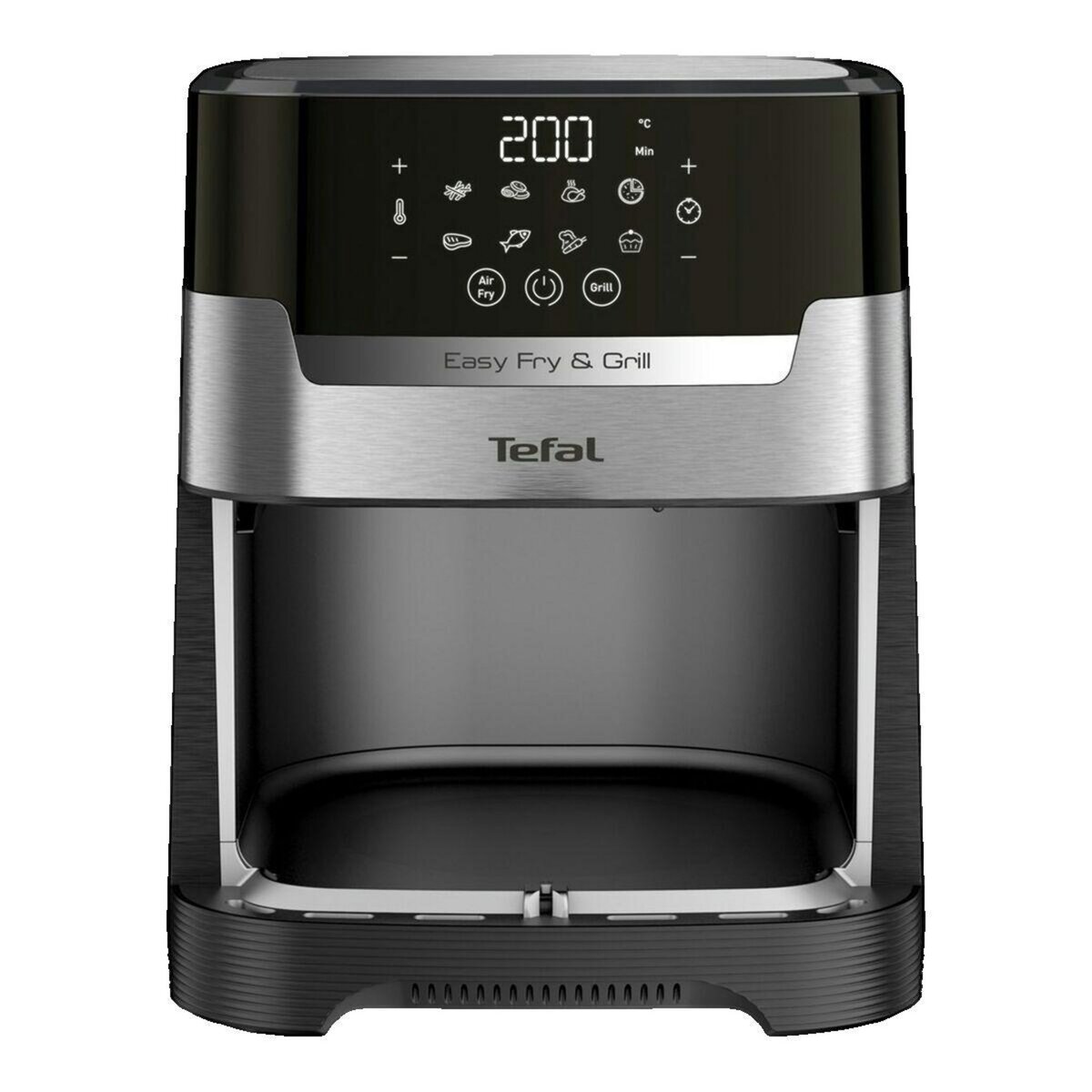 TEFAL Friteuse Tefal Easy Fry & Grill EY505D Deluxe acier inoxydable