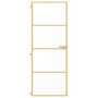 Voir la diapositive 3 : VIDAXL Porte interieure mince dore 76x201,5 cm verre trempe aluminium