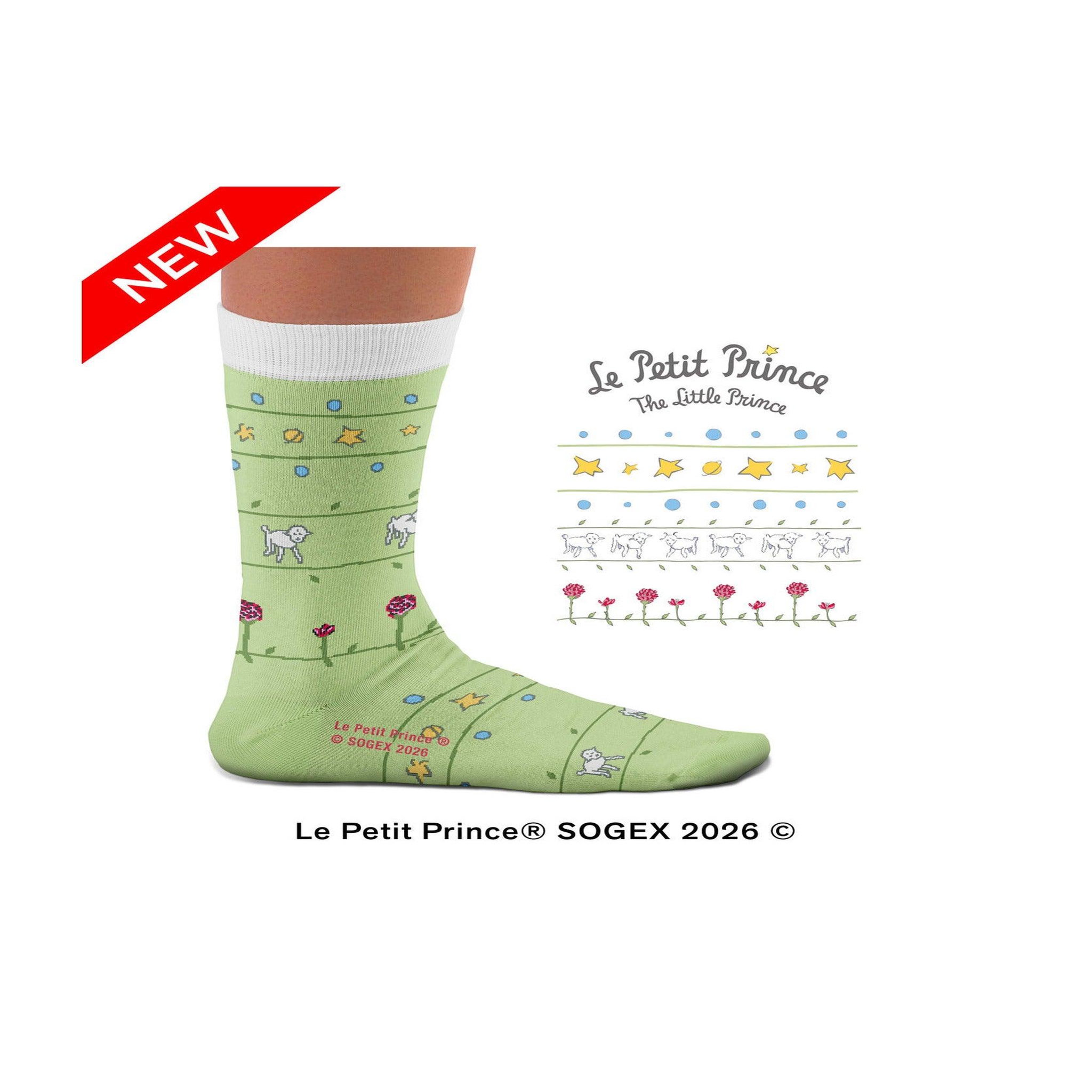 Voir la diapositive 2 : SOCK AFFAIRS Chaussettes les moutons, le petit prince