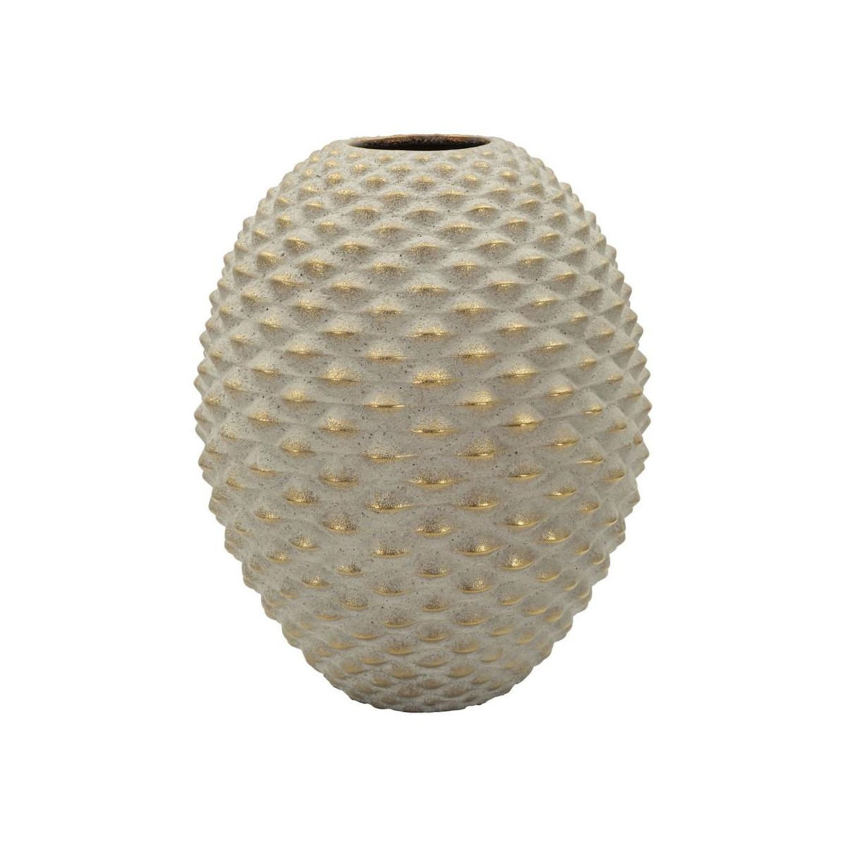 Paris Prix Vase Design en Céramique  Pepipas  36cm Gris & Or