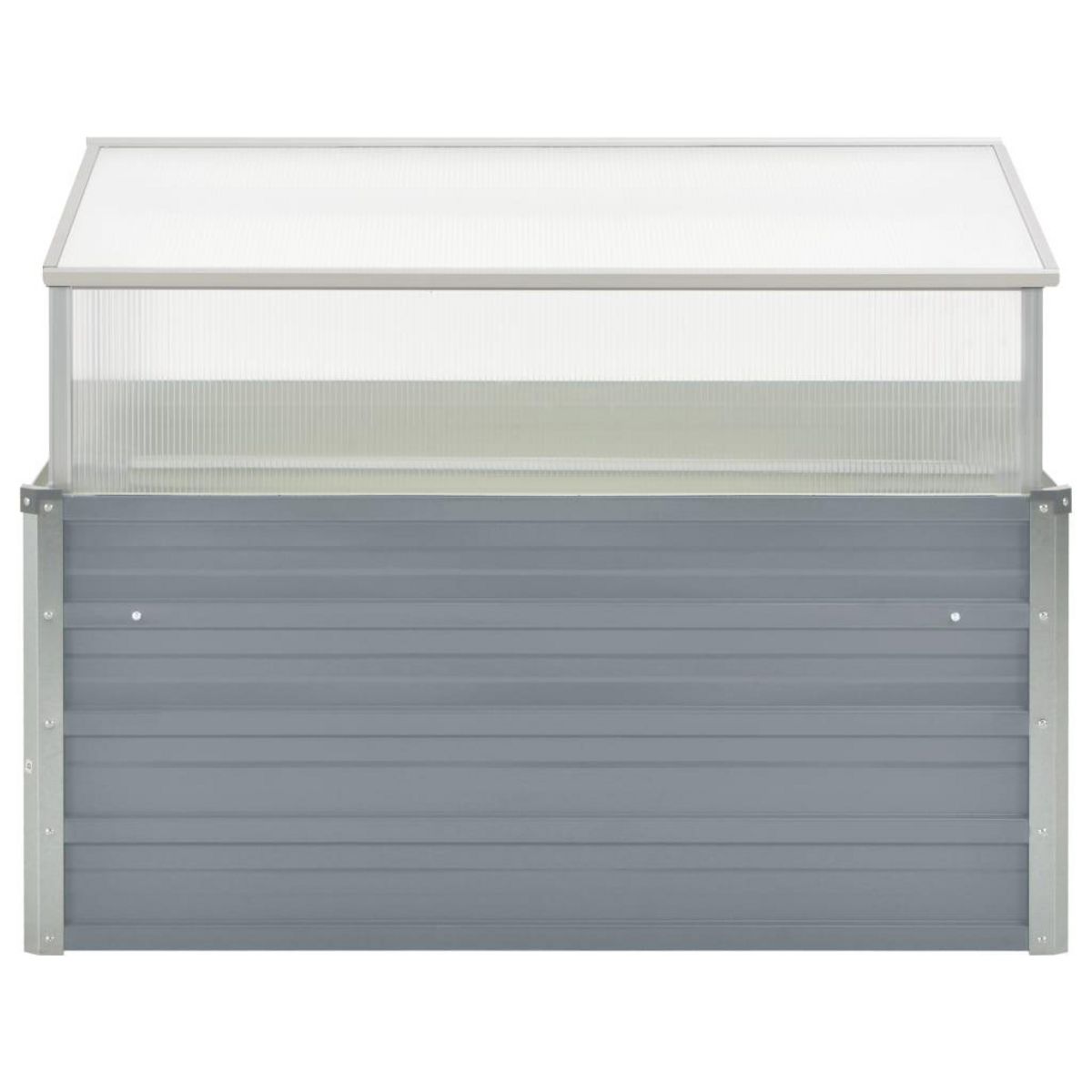 VIDAXL Serre 100 x 100 x 85 cm Grise Acier galvanise