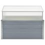 Voir la diapositive 2 : VIDAXL Serre 100 x 100 x 85 cm Grise Acier galvanise
