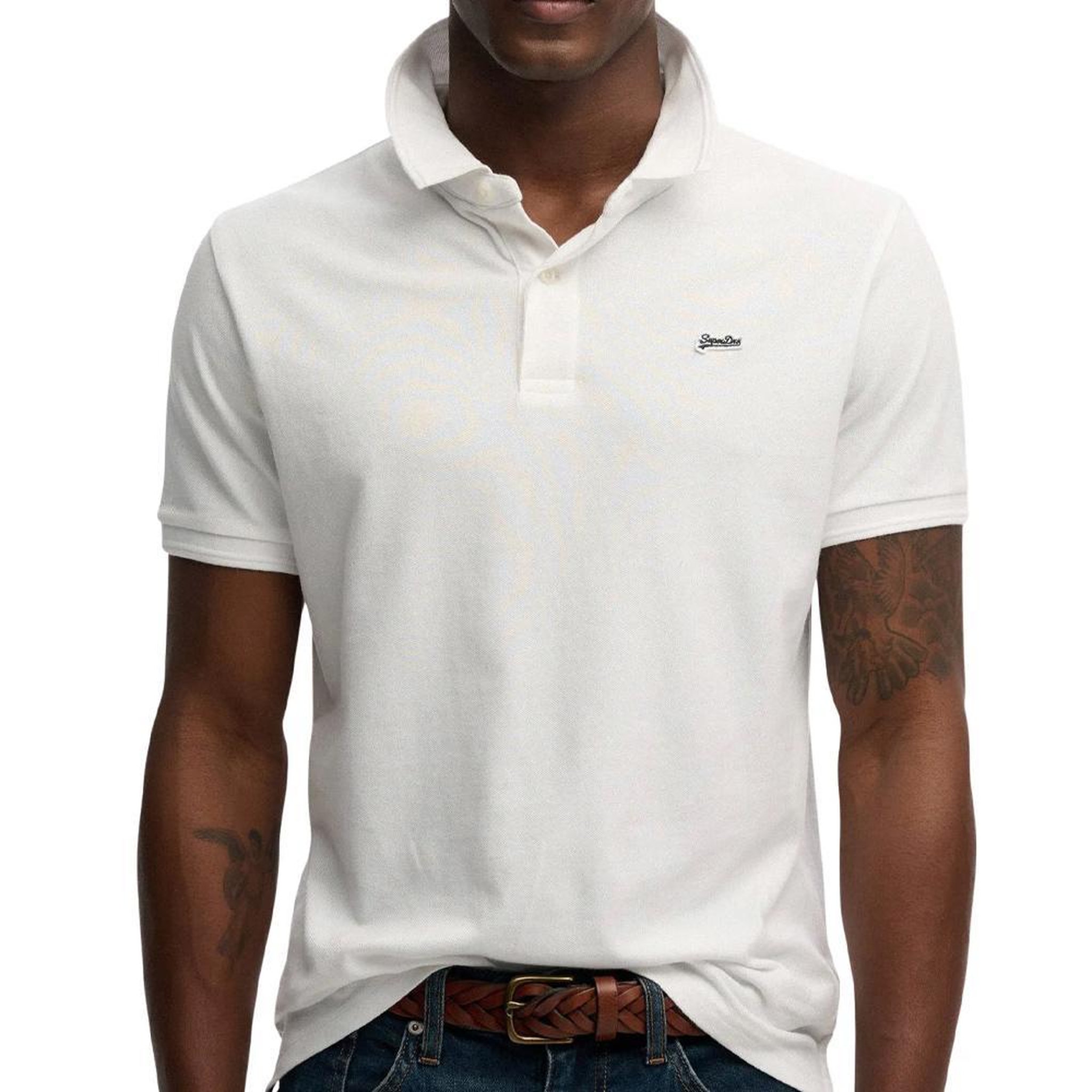 Voir la diapositive 1 : SUPERDRY Polo Blanc Homme Superdry Classic Pique