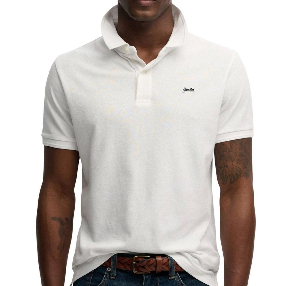 SUPERDRY Polo Blanc Homme Superdry Classic Pique