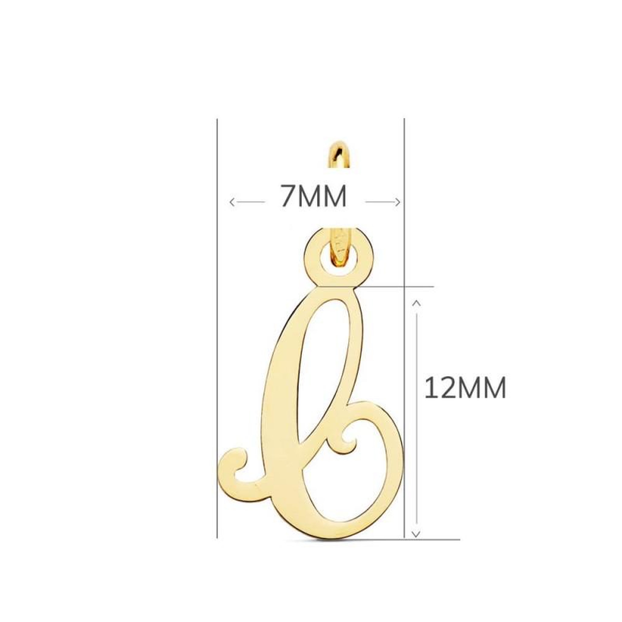 Voir la diapositive 4 : L'ATELIER D'AZUR Collier - Pendentif Lettre  C  Or 750/1000 - Chaine Dorée