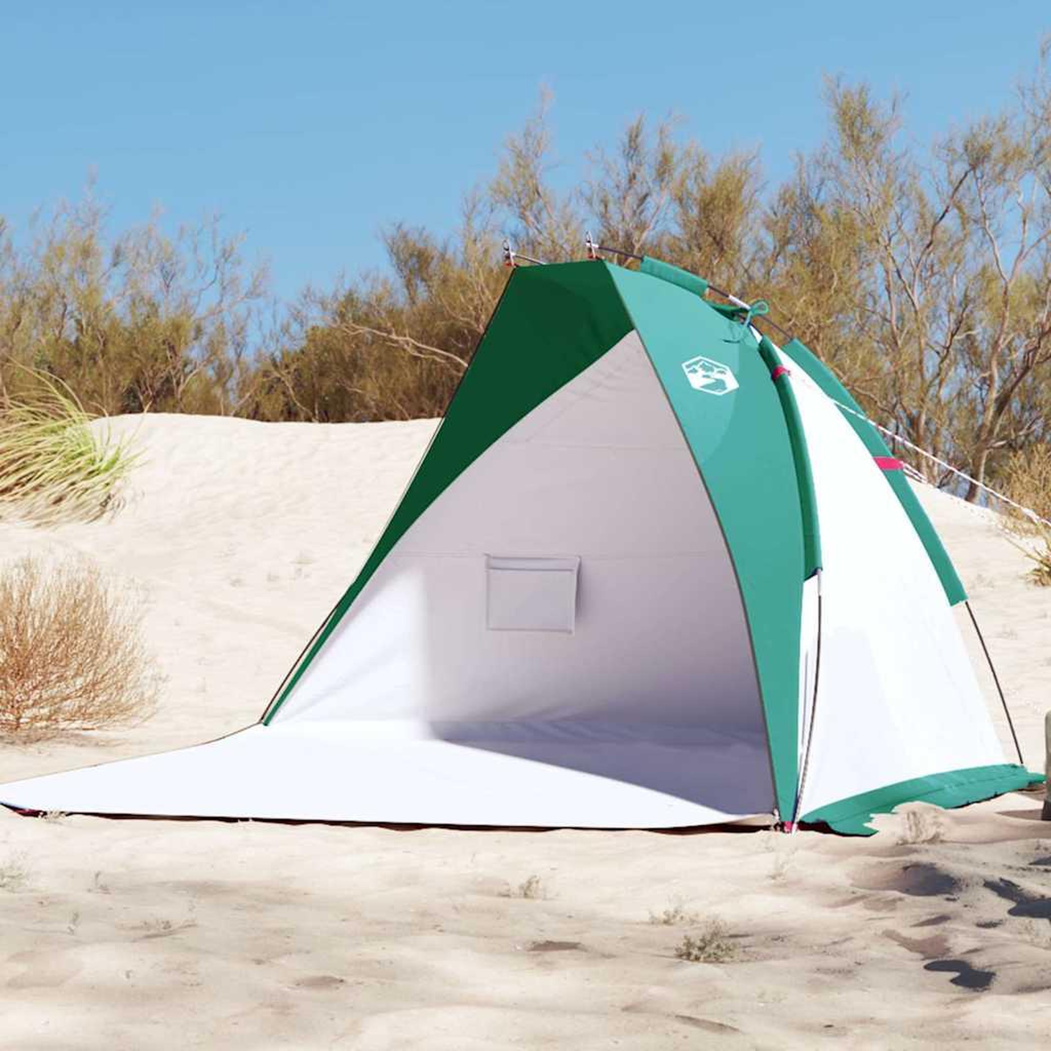 VIDAXL Tente de plage vert d'eau 268x223x125 cm 185T polyester