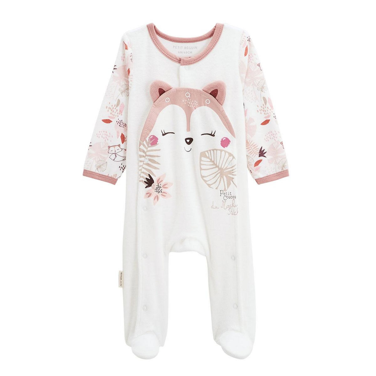 Petit Béguin Pyjama bébé en velours ouverture pont Machu Picchu