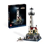 LEGO LEGO 21335 Ideas Le Phare Motorisé, Maquette a Construire, Idée Cadeau, Décoration Maison, avec Minifigurines Marin, Activit
