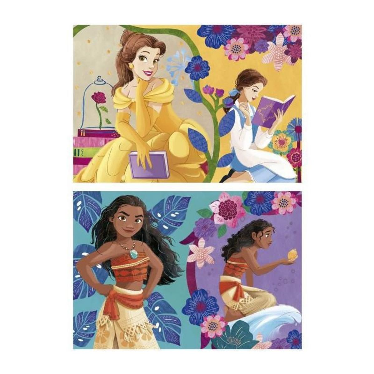 EDUCA Puzzles 2 X 25 pcs Princesses Disney en bois