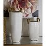 Voir la diapositive 6 : Paris Prix Vase Design en Céramique  Shopping  45cm Blanc