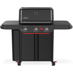 Weber Barbecue gaz Genesis E-330WR Stealth, sur chariot, 3 brûleurs, surface de cuisson 68 x 48 cm