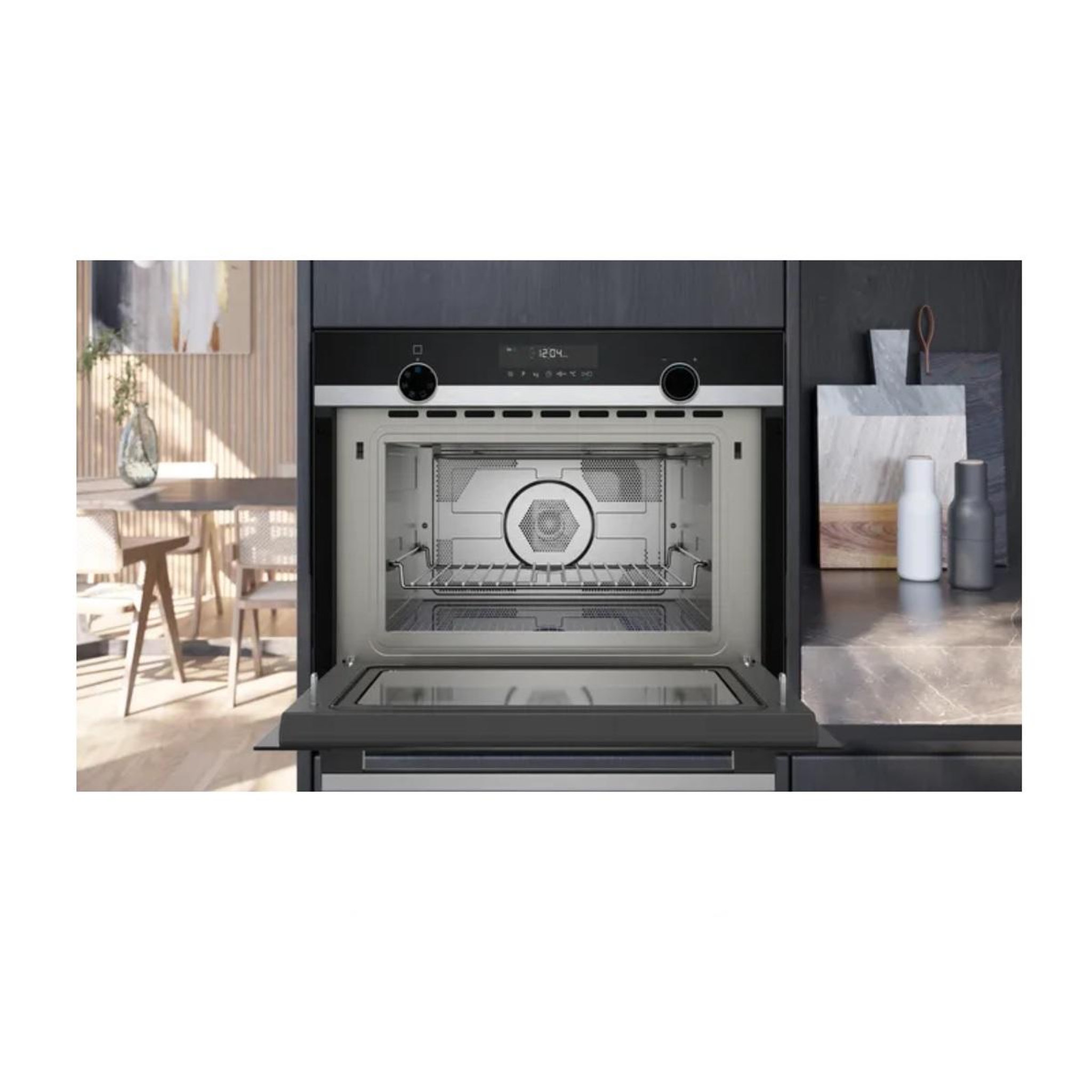 Voir la diapositive 3 : Siemens Micro-ondes encastrable 44l 900w inox - CM585AGS1