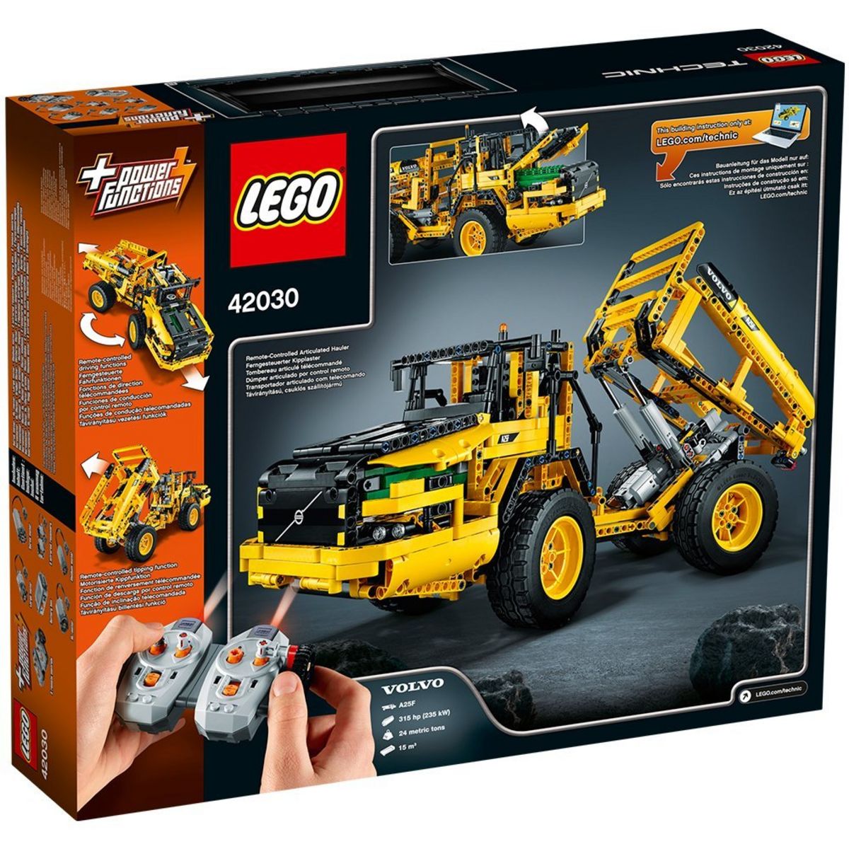 LEGO Technic 42030 - Chargeuse sur pneus télécommandée Volvo L350F