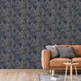 Voir la diapositive 1 : DUTCH WALLCOVERINGS DUTCH WALLCOVERINGS Papier peint Joelle Argente et bleu