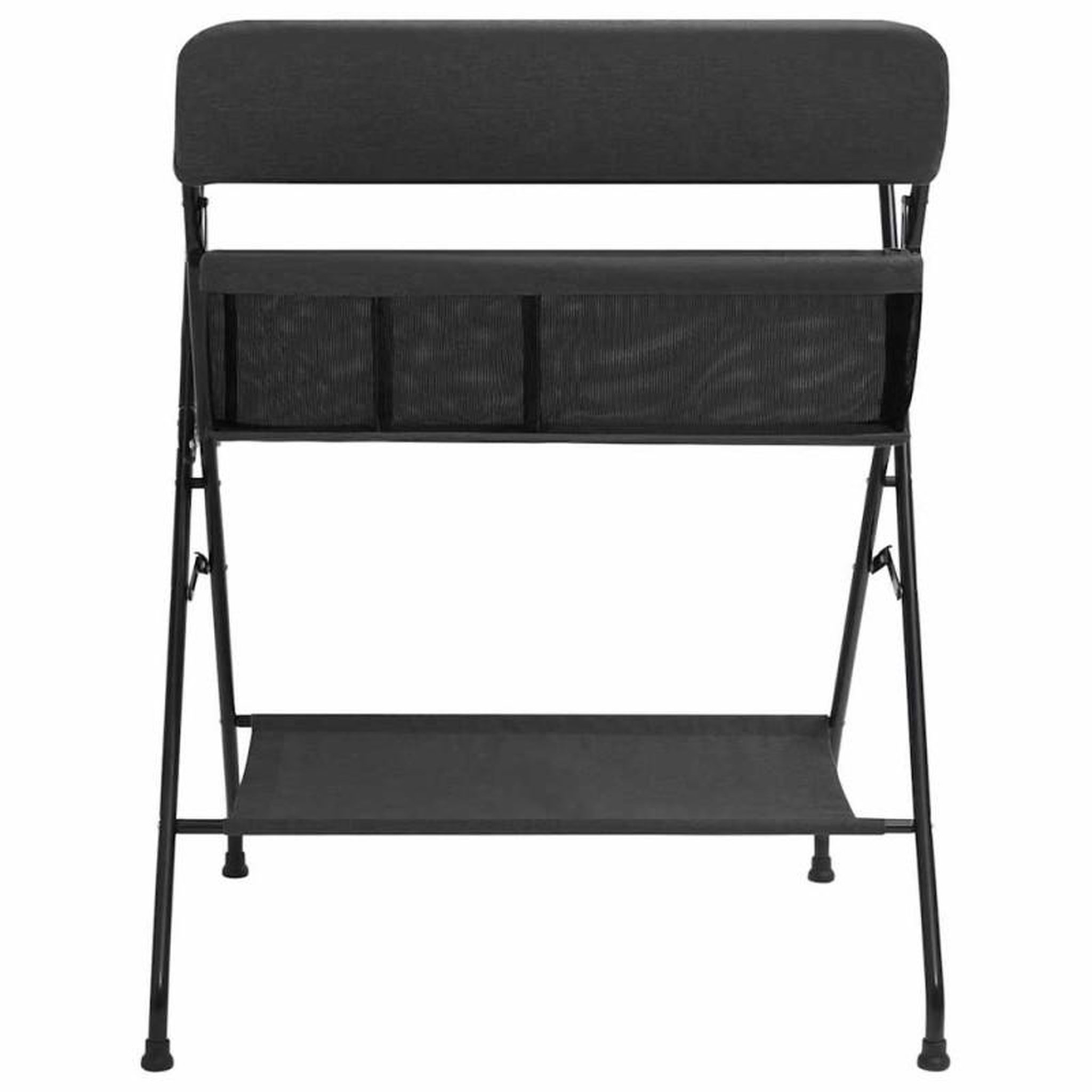 Voir la diapositive 2 : VIDAXL Table à langer Anthracite Fer
