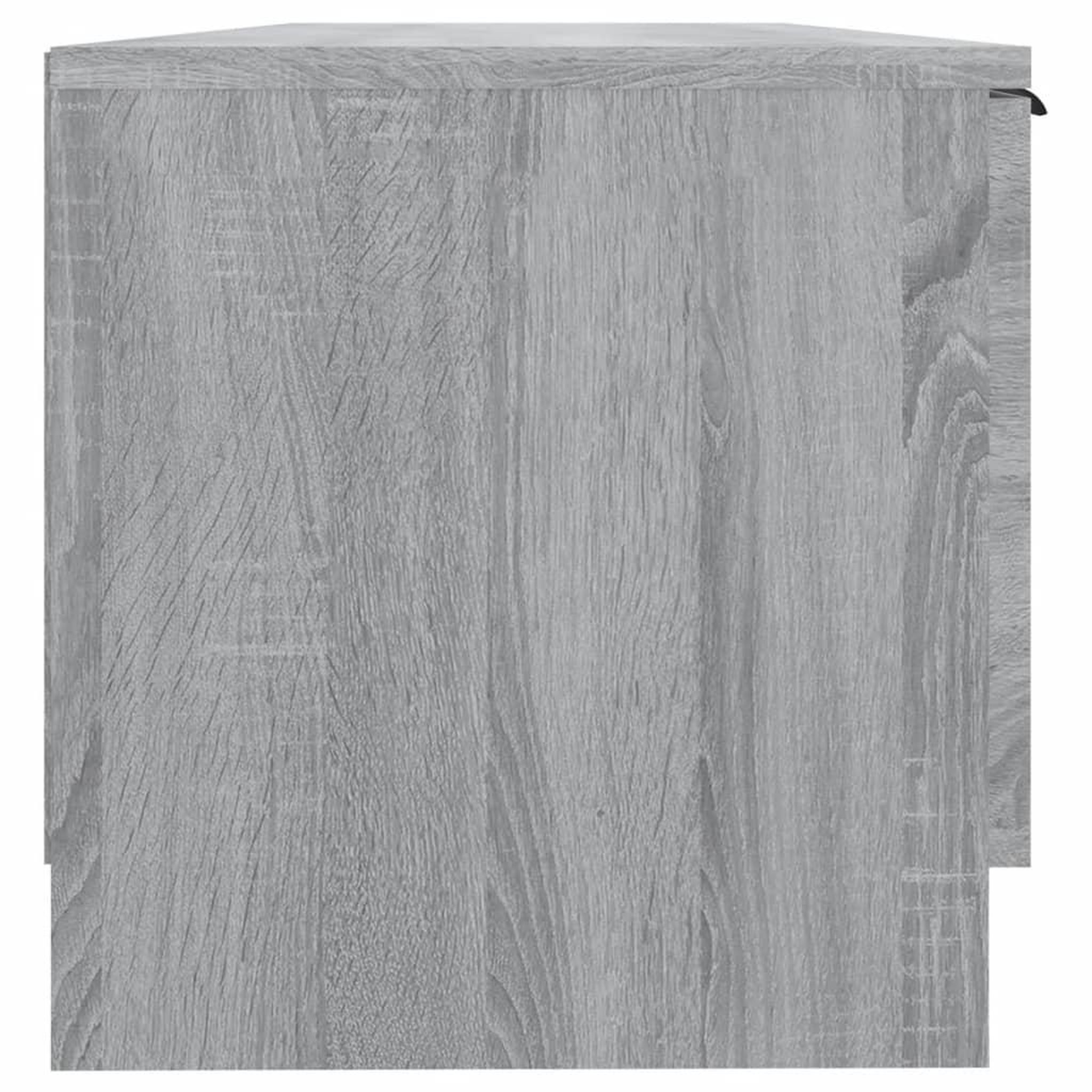 Voir la diapositive 5 : VIDAXL Meuble TV Sonoma gris 102x35x36,5 cm Bois d'ingenierie