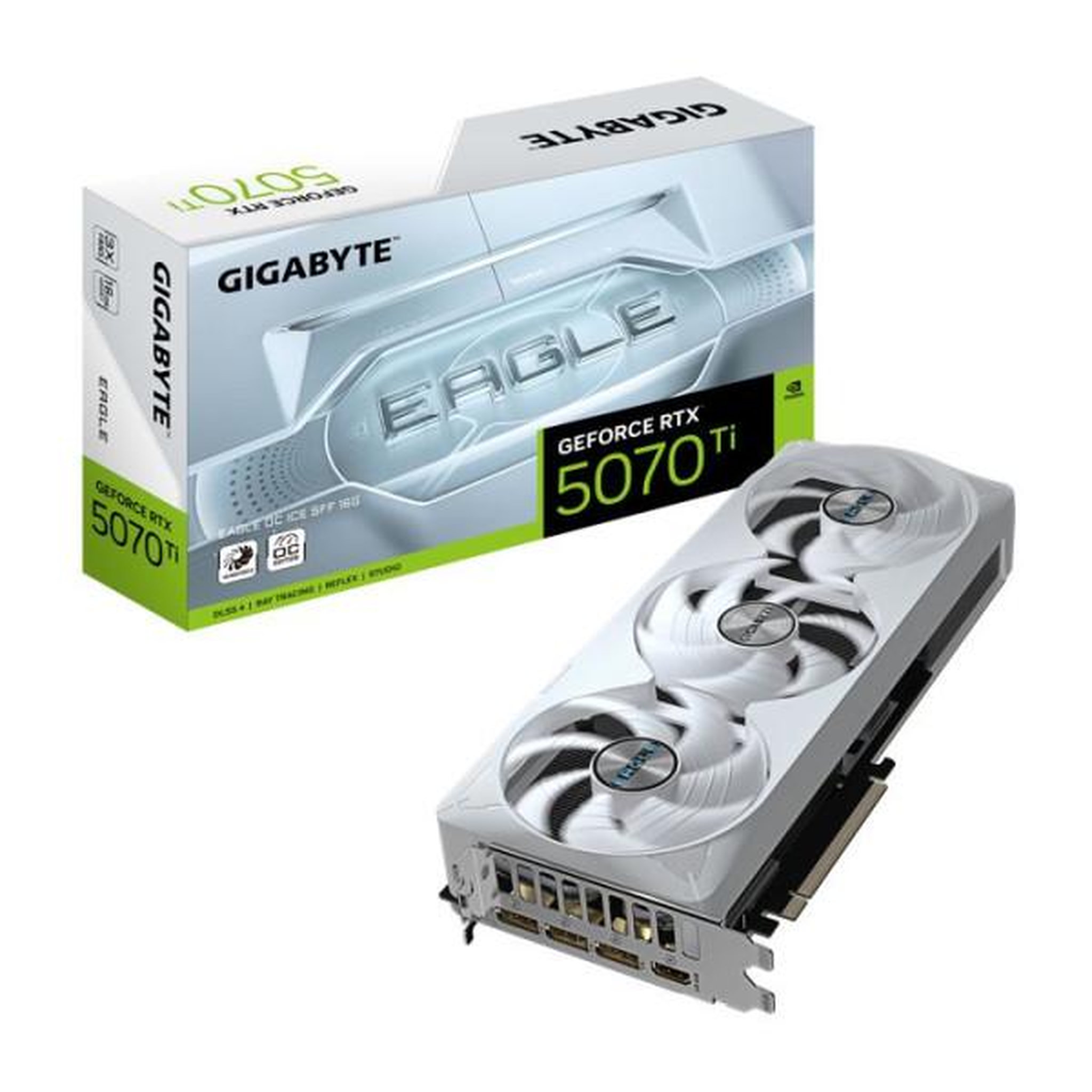 Gigabyte Carte graphique - gigabyte - geforce rtx 5070 ti eagle oc ice sff 16g