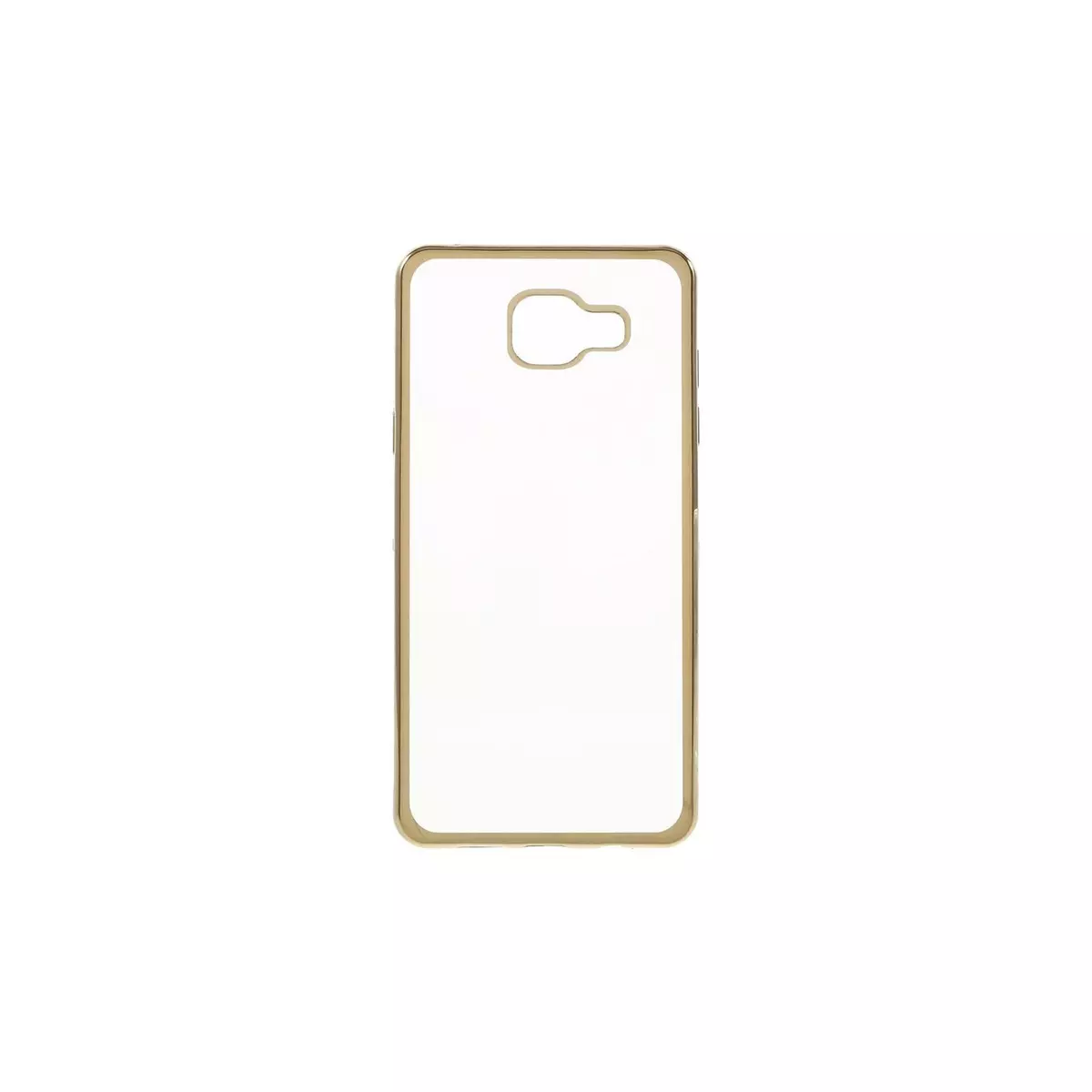 amahousse Coque souple transparente Galaxy A5 2016 avec bords dorés