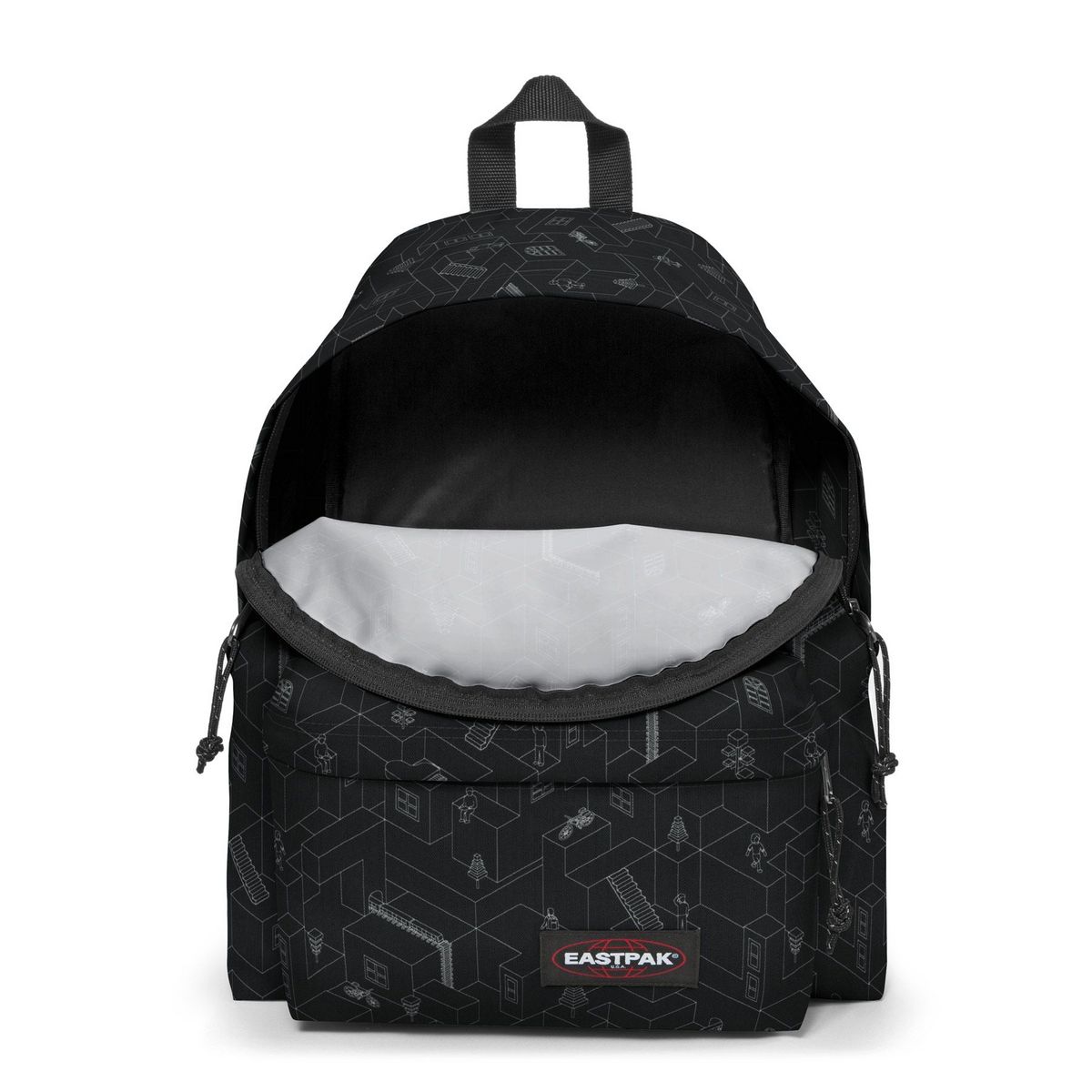 EASTPAK Sac à dos 1 compartiment noir Padded Pak'R Blocks Balck