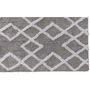 Voir la diapositive 4 : GUY LEVASSEUR Tapis déco épais  à losanges en coton 60x120cm