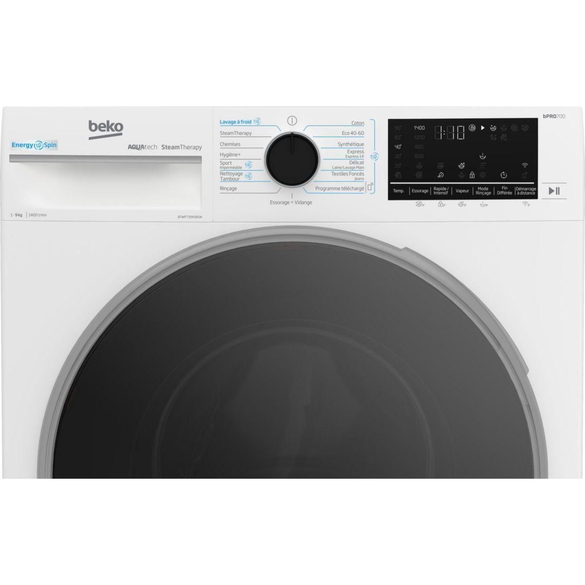 Beko Lave linge hublot B7WFT394081W