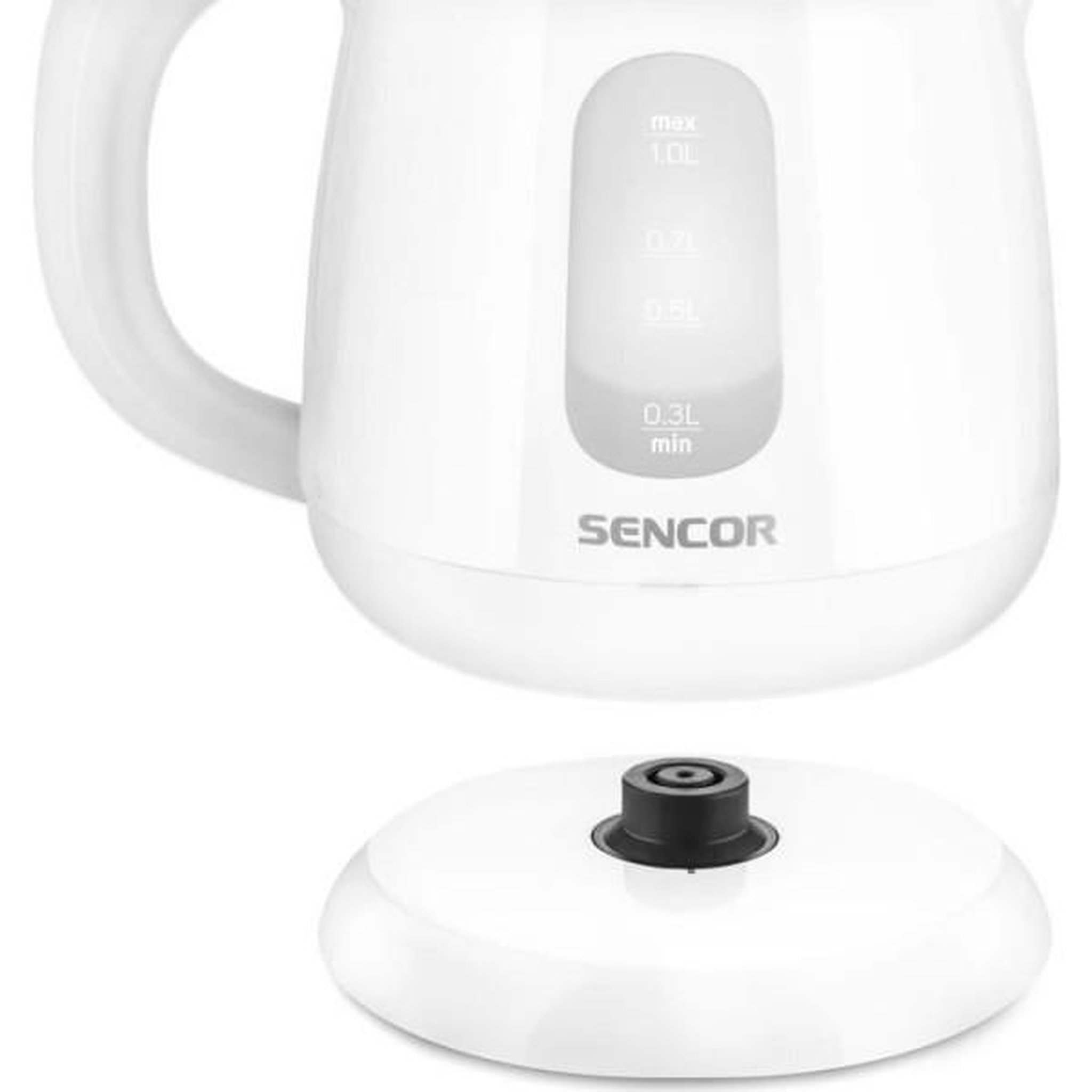 Voir la diapositive 5 : MARKET24 Bouilloire Electrique  - SENCOR - SWK 1010WH - 1100 W - 1 L - Blanc