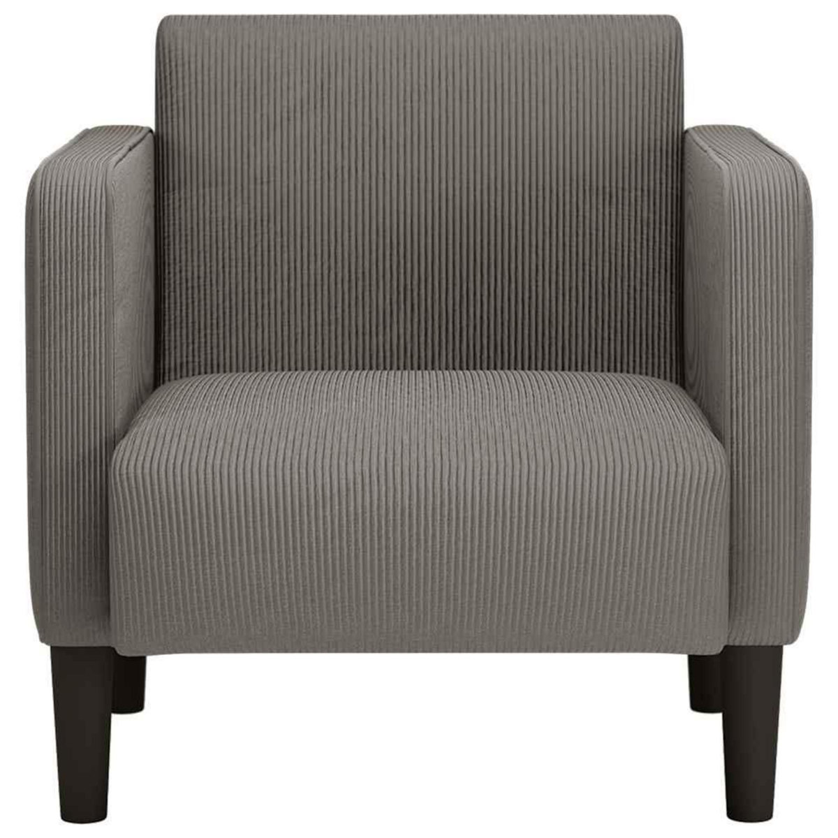 VIDAXL Canape-chaise accoudoirs gris clair 54 cm tissu velours cotele