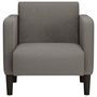 Voir la diapositive 3 : VIDAXL Canape-chaise accoudoirs gris clair 54 cm tissu velours cotele