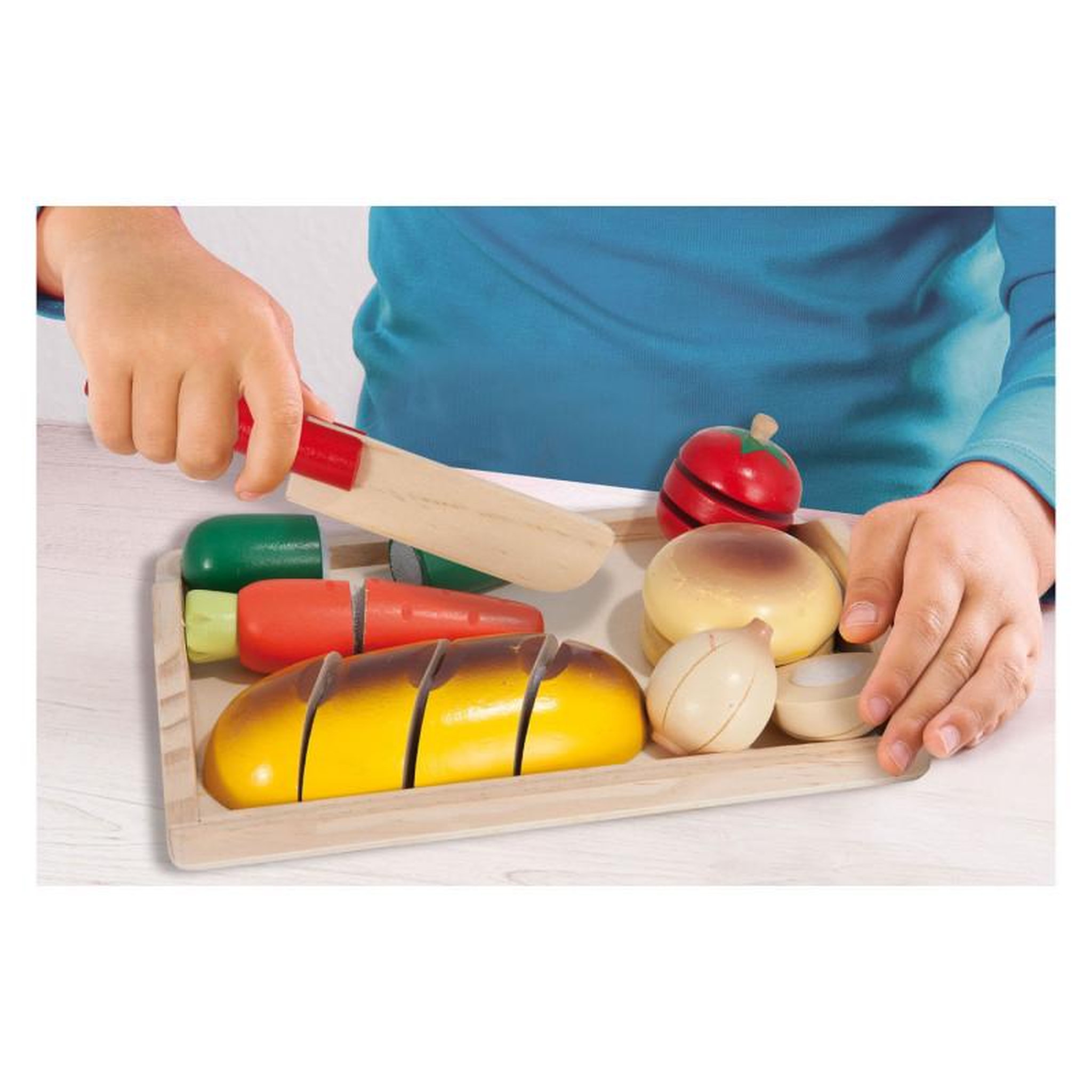 Voir la diapositive 3 : Eichhorn Eichhorn Wooden Cutting Set, 8pcs. 100003731