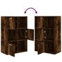 Voir la diapositive 5 : VIDAXL Armoire de rangement Chene fume 60x29,5x90 cm